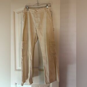 H&M Cream Wide Leg Jeans